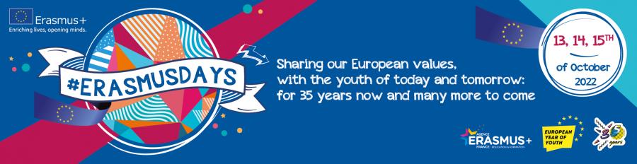 Erasmus Days 2022 (October, 13-14-15). Días Erasmus Erasmus Days 2022 (October, 13-14-15). Días Erasmus